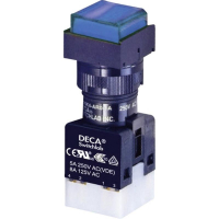Кнопка 250 В/AC, 5 А, 1 x выкл/вкл, без фиксации, IP65, 1 шт DECA ADA16S6-MS1-B2KB