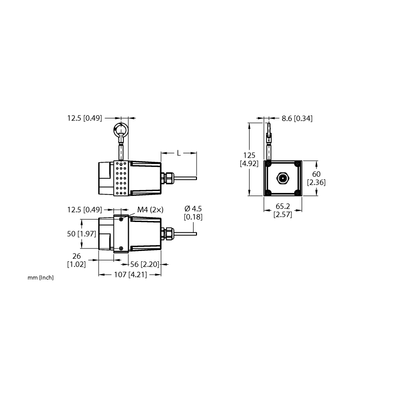 Энкодер тросиковый Turck DWE-3000-60-8C-CA 