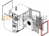 Door hygienic plug-in gasket 10.10 P3 CONVOTHERM OES 10.10   