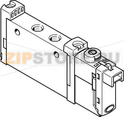 Распределитель с электроуправлением Festo VUVG-L10-M52-RT-M7-1H2L-W1 