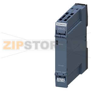 Компактное реле термисторной защиты в корпусе 17.5 мм, пружинные клеммы, 1 П-контакт, ном. питающее напряжение управления Us = 24 В AC/DC, авто СБРОС, возможно подключение биметаллических датчиков (напр, термоклик), Supply = output voltage, 1 светодиод (Г 