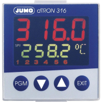 Регулятор температуры, от -200 до +2400°C, 1 шт JUMO dTRON 316