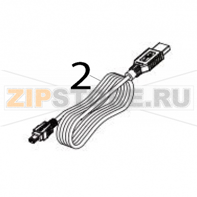 Кабель USB TSC MH341 USB-кабель для принтера TSC MH341Запчасть на деталировке под номером: 2
