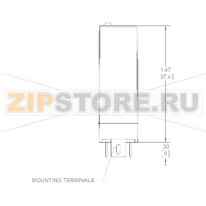 Реле твердотельное 5 А, однофазное, 48 В/DC, 1 шт Crydom ED06C5 