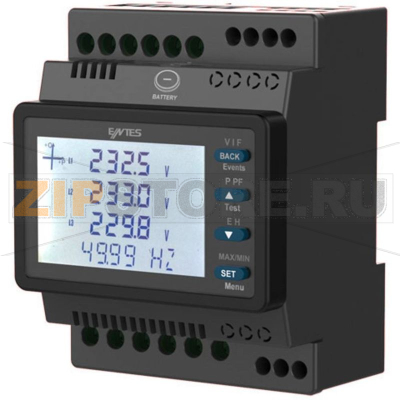 Мультиметр встраиваемый 95-270 В, цифровой Entes MPR-25S-22 