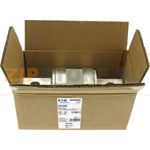 Предохранитель, 1250 A, AC 550 В, 80 кА, BS88, gL/gG, BS Eaton 1250AMP 550V AC INDUSTRIAL FUSE 