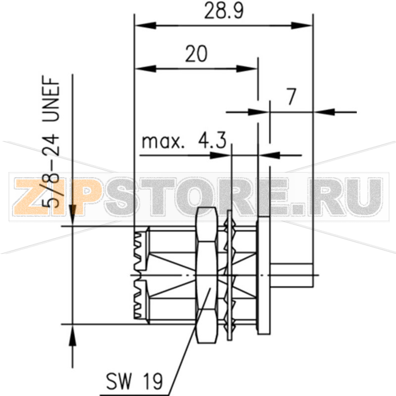 Разъем UHF, 50 Ом, 1 шт Telegärtner J01041A0004 