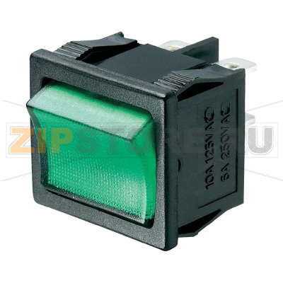 Переключатель клавишный 250 В/AC, 6 А, 1 x выкл/вкл, 1 шт SCI R13-33B-02RT 