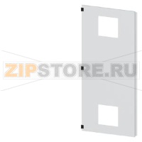 SIVACON, door half, left, with cutout for filter fan, with ventilation openings H: 2000 mm, W: 800 mm, RAL 7035, Protection class 1 Siemens 8MF1080-2UT25-3BA2