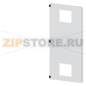 SIVACON, door half, left, with cutout for filter fan, with ventilation openings H: 2000 mm, W: 800 mm, RAL 7035, Protection class 1 Siemens 8MF1080-2UT25-3BA2 