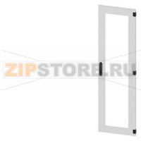 SIVACON, door, right, inspection window, IP55, H: 1800 mm, W: 500 mm, RAL 7035, Protection class 1 Siemens 8MF1850-2UT14-0BE2