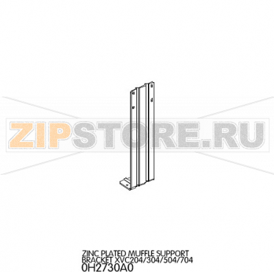 Zinc plated muffle support bracket Unox XVC 304 Zinc plated muffle support bracket Unox XVC 304Запчасть на деталировке под номером: 17Название запчасти на английском языке: Zinc plated muffle support bracket Unox XVC 304