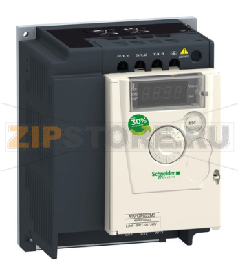 Преобразователь частоты 1.5 кВт, 240 В, 3 фазы Schneider Electric ATV12PU15M3 