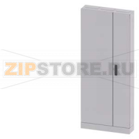 ALPHA 630, Floor-mounted cabinet, IP43, Protection class 1, H: 1950 mm, W: 800 mm, T: 210 mm, RAL 7035, incl. flange in roof Siemens 8GK1322-8KA32