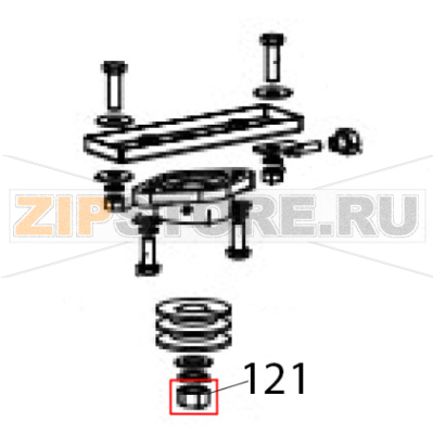 Hex nut Hurakan HKN-20SN2V Hex nut Hurakan HKN-20SN2VЗапчасть на деталировке под номером: 121