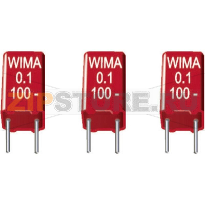 Конденсатор тонкопленочный 0.068 мкФ, 400 В/DC, 20 %, 5 мм, 7.2x5.5x11.5 мм Wima MKS2G026801H00KSSD-1 