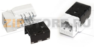 Hyperline KJNE-8P8C-C6-90-WH Вставка Keystone Jack RJ-45(8P8C), категория 6, 110 IDC, заделка с помощью NE-TOOL, белая 
