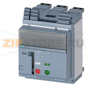 fixed-mounted non-automatic air circuit breakers 3-pole, frame size 0, IEC In=630A to 690V, 50/60Hz AC Icu=55kA at 415V Icu=50kA at 500V Icu=42kA at 690V without electronic trip units with RTC and  4Aux aux switches rear horizontal connection Siemens 3WL1 