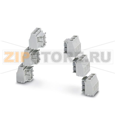 Комплект Phoenix Contact MKDSO 2,5/ 3-6 SET KMGY сост. из прямоугольных клемм для печатных плат, для 6 х 3 полюсов (18-полюсн.), цвет: светло-серый.Минимальный заказ: 1 шт.Упаковка: 1 шт.