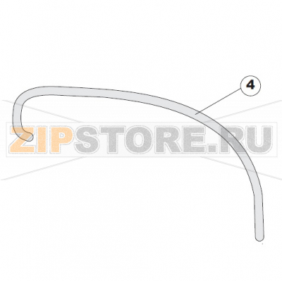 Pipe, Pressure Switch TP 12x19.5 Apach AC800                    Pipe, Pressure Switch TP 12x19.5 Apach AC800Запчасть на сборочном чертеже под номером:4Название запчасти Apach на итальянском языке: Clamp, Tape 14-24 Apach AC800