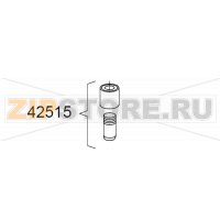Ножка из нерж. стали ø 2" x h 135 mm DIHR DW014