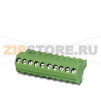 Вилочная часть Phoenix Contact SMSTB 2,5/ 6-ST Номинальный ток: 12 А, Расчетное напряжение (III/2): 320 В, Полюсов: 6, Размер шага: 5 мм, Технология подключения: Винтовые зажимы, Цвет: зеленый, Поверхность контакта: олово.Минимальный заказ: 50 шт.Упаковка: 50 шт.