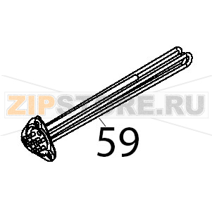 Resistenza 6000 Вт flangia triangolare Teikos TS603 Resistenza 6000 Вт flangia triangolare Teikos TS603Запчасть на деталировке под номером: 59