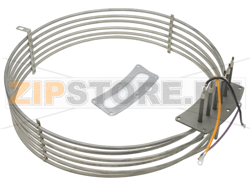 ТЭН с уплотнением Rational SCC 61 начиная с 04/04 ТЭН 87.00.394 (9кВт, 230В) с уплотнением для парогенератора Rational SCC 61 с 04/04. Количество запчастей (комплектующих) Rational в оборудовании: 1 шт.