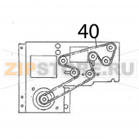 Timing belt (474) Sato HR212 TT