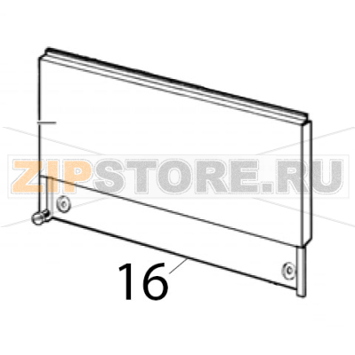 Dispensing side panel Ugolini MT 3 Dispensing side panel Ugolini MT 3Запчасть на деталировке под номером: 16