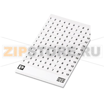 Маркировочные карты Phoenix Contact SK 5,08/3,8:SO1 BARMAG Карта, белый, с маркировкой, Тип монтажа: Склеивание, для клемм шириной: 5,8 мм.Минимальный заказ: 1 шт.Упаковка: 1 шт.