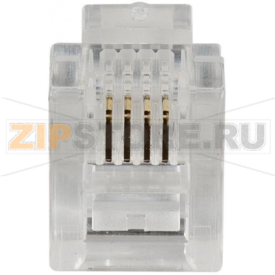 разъём RJ12 UTP для кабеля категории 3, конфигурация контактов: 6P4C 