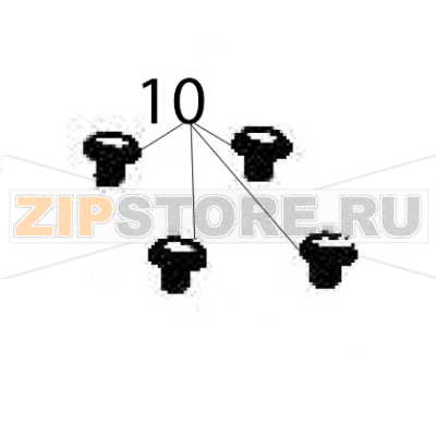 Rubber gasket Hurakan HKN-CL6 Rubber gasket Hurakan HKN-CL6Запчасть на деталировке под номером: 10