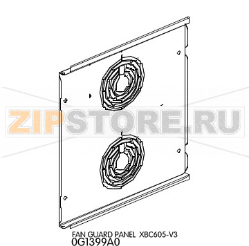 Fan guard panel Unox XBC 605 Fan guard panel Unox XBC 605Запчасть на деталировке под номером: 6Название запчасти на английском языке: Fan guard panel Unox XBC 605