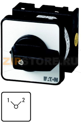 Переключатель, контакты: 8, 20 A, панель: 1-2, 90°, с фиксацией Eaton T0-4-8223/E 
