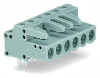 MCS MIDI Classic Розетка под пайку THT; 0.6 x 1.0 mm solder pin; угловые; Шаг контактов 5 мм; 23-пол.; серые Wago 232-253