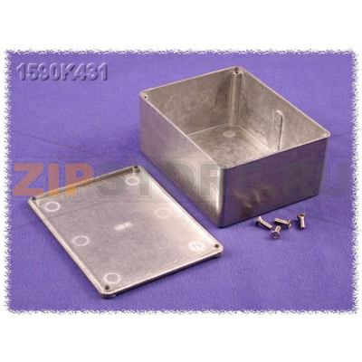 Корпус 120x94x56 мм, материал: цинк, серый, 1 шт Hammond 1590K431 