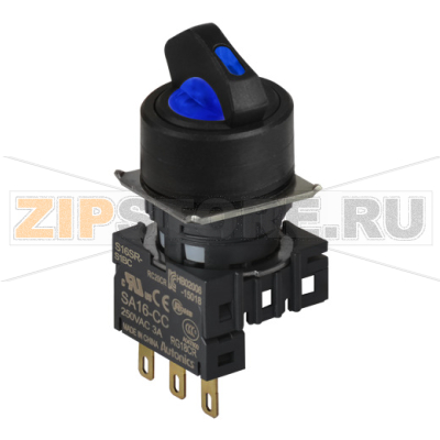 Переключатель селекторный, Ø отверстия: 16 мм Autonics S16SR-S1BC 