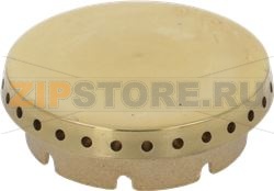 BURNER CAP PERFORATED BRASS POLISHED 