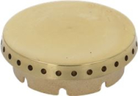 BURNER CAP PERFORATED BRASS POLISHED