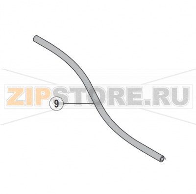 Hose Hobart UXT-10A                                                             Hose&nbsp; Hobart UXT-10AЗапчасть на сборочном чертеже под номером: 9Название запчасти на немецком языке языке: Hose Hobart UXT-10A
