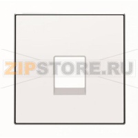Накладка для телекоммуникационных розеток, альпийский белый ABB 2CLA851700A1101