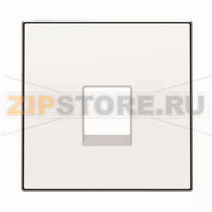 Накладка для телекоммуникационных розеток, альпийский белый ABB 2CLA851700A1101 