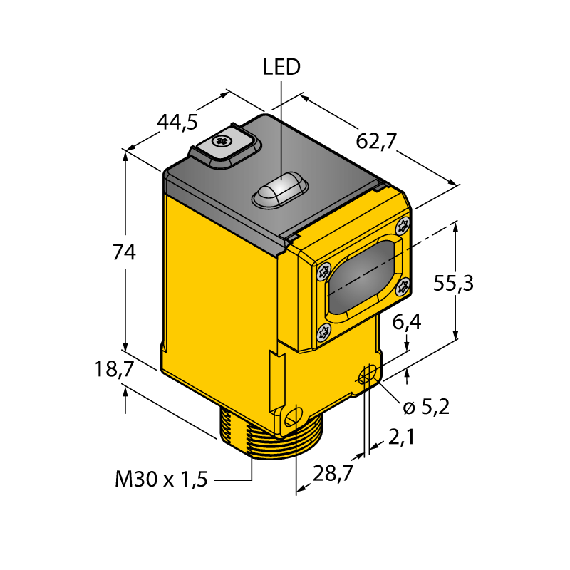 Node with integrated sensor Turck DX80N2Q45E 