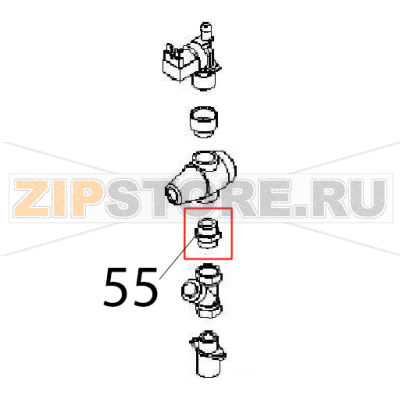 Nipple M 1/2&quot;&quot; Angelo Po FM611E1 Nipple M 1/2"" Angelo Po FM611E1Запчасть на деталировке под номером: 55