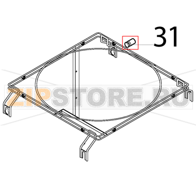 Basket pivot Silanos E1000 Basket pivot Silanos E1000Запчасть на деталировке под номером: 31