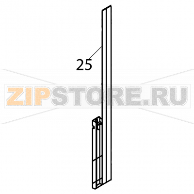 Frontal portico izquierdo Fagor FI-160 Frontal portico izquierdo Fagor FI-160Запчасть на деталировке под номером: 25Название запчасти Fagor на английском языке: Frontal portico izquierdo FI-160.