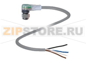 Кабель датчика-исполнительного устройства Female connector V1-WV4A-A2-25M-PVC Pepperl+Fuchs Описание оборудованияFemale cordset, M12, Stainless steel V4A, LED, 4-pin, PVC cable