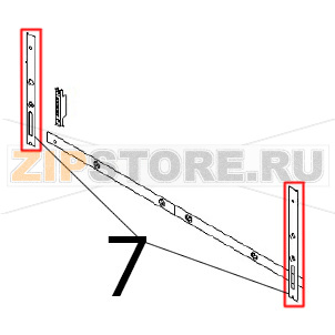 Profilo tenuta porta Angelo Po 291FAGF Profilo tenuta porta Angelo Po 291FAGFЗапчасть на деталировке под номером: 7