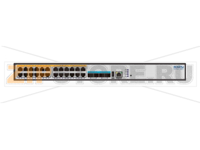 Коммутатор 128 Гбит/с, 24*100/1000M Base-T, 4*10G SFP+, 2 слота питания Maipu S3330-28TXP-AC 